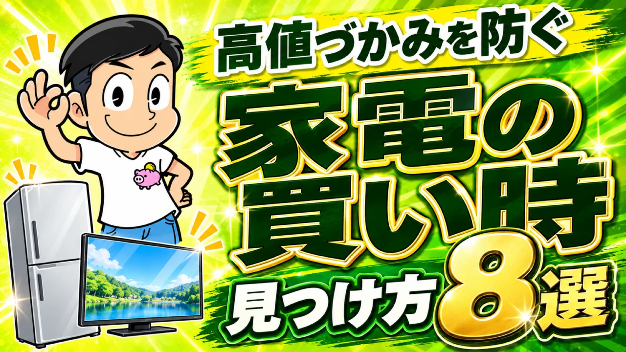 家電の高値づかみを防ぐ 買い時の見つけ方8選