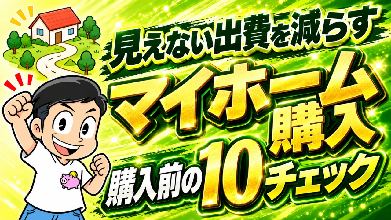 マイホームの見えない出費を減らす 購入前の10チェック