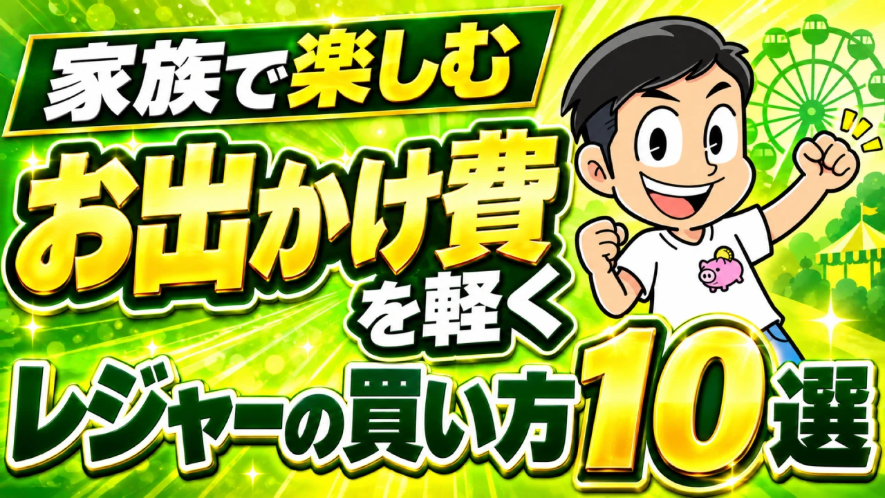 家族のお出かけ費を軽くする レジャーの買い方10選